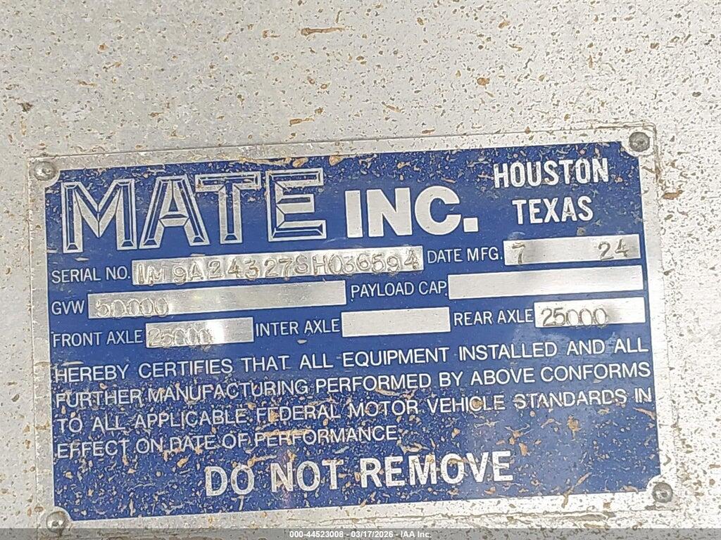 1M9A24327SH036594 2025 MATE END DUMP TRAILER photo no. 9