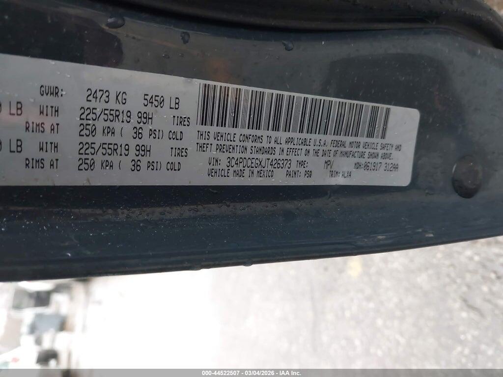 3C4PDCEGXJT426373 2018 DODGE JOURNEY photo no. 9