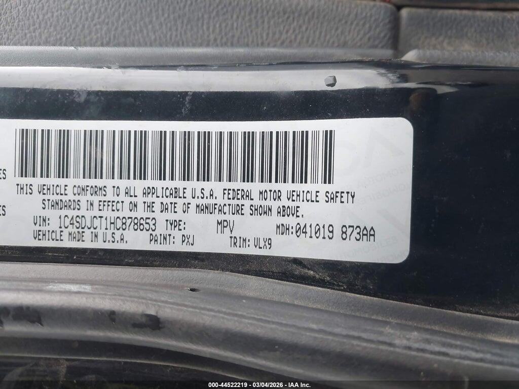 1C4SDJCT1HC878653 2017 DODGE DURANGO photo no. 9