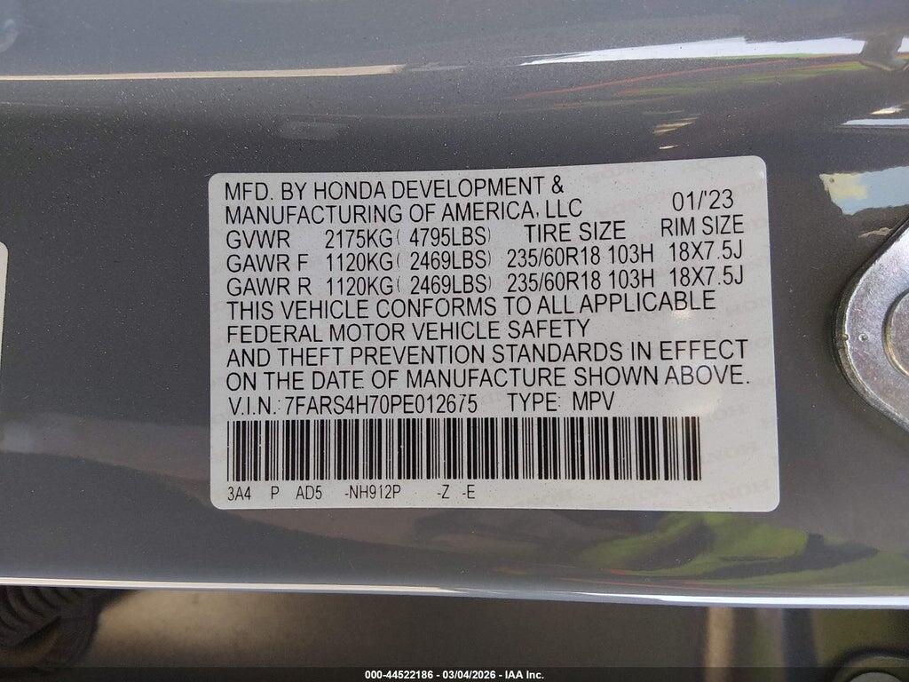 7FARS4H70PE012675 2023 HONDA CR-V photo no. 9