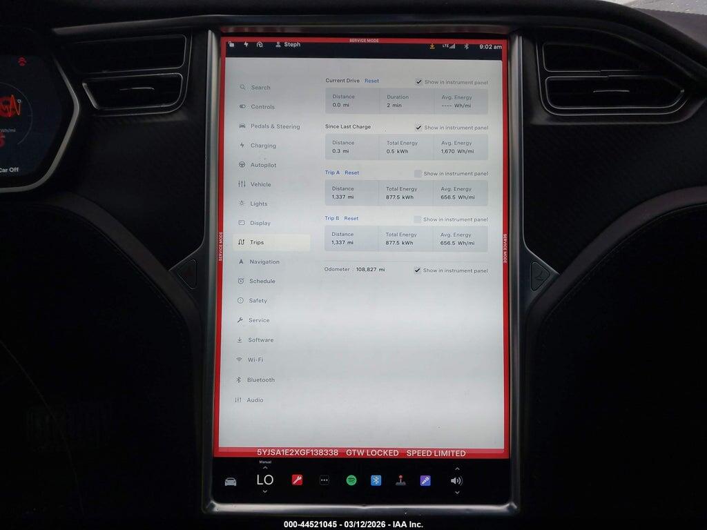 5YJSA1E2XGF138338 2016 TESLA MODEL S photo no. 7