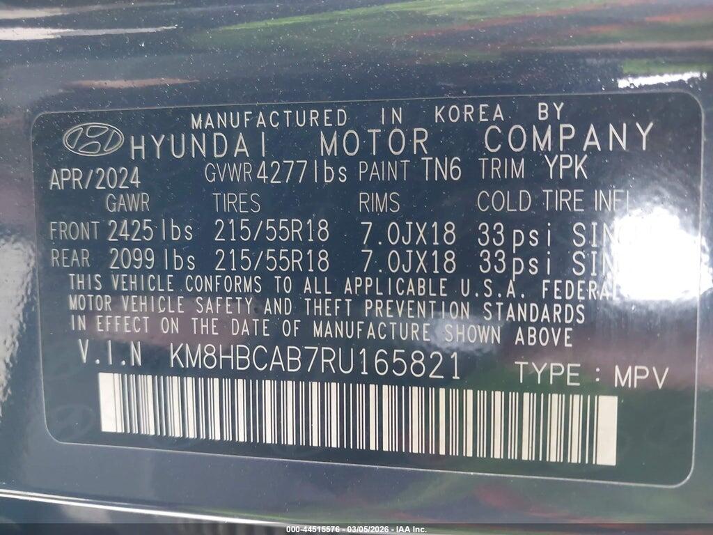 KM8HBCAB7RU165821 2024 HYUNDAI KONA photo no. 9