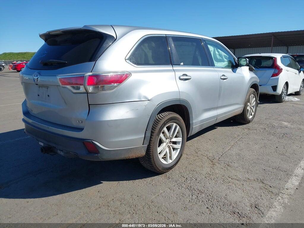 5TDZARFH3ES006479 2014 TOYOTA HIGHLANDER photo no. 4