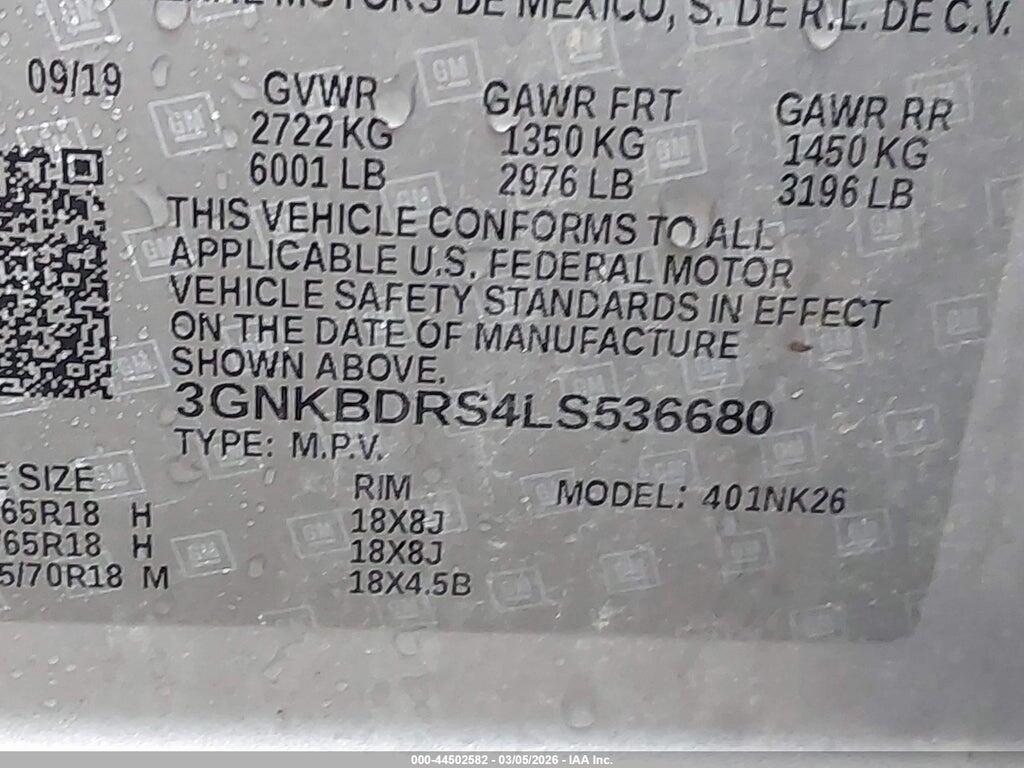 3GNKBDRS4LS536680 2020 CHEVROLET BLAZER photo no. 9