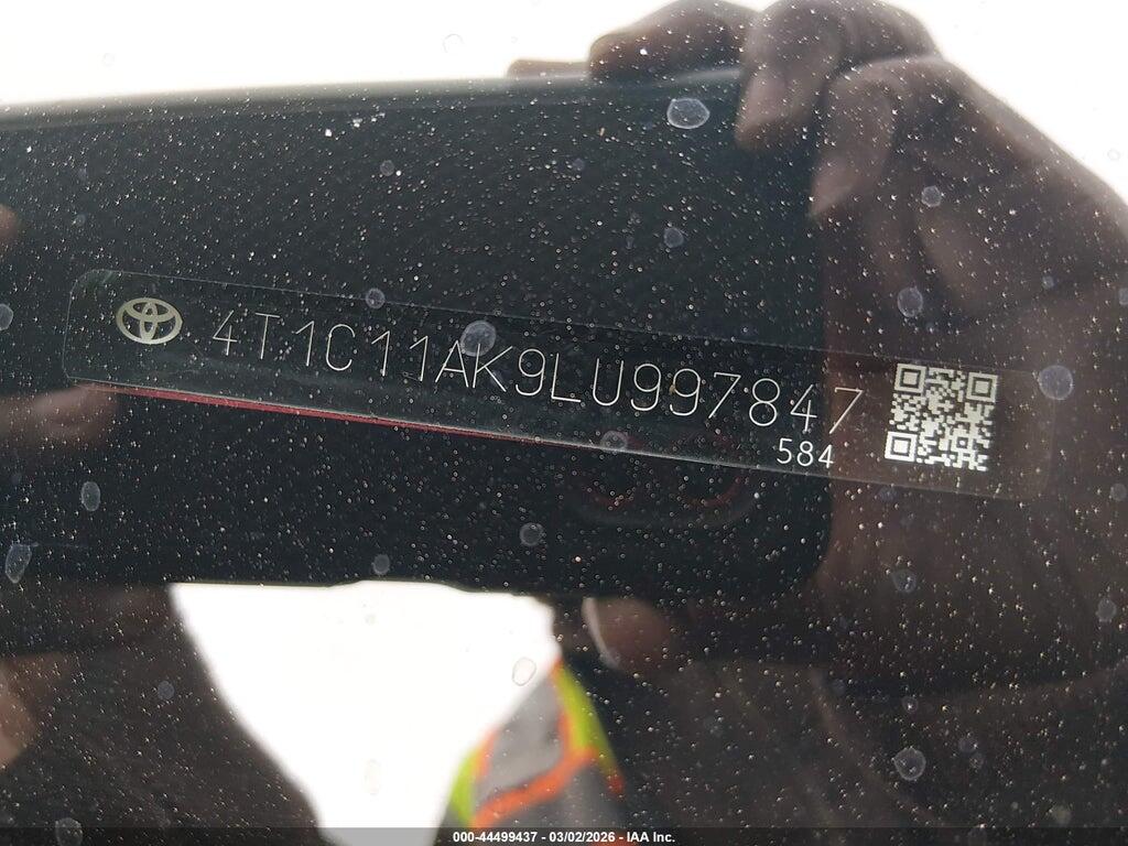 4T1C11AK9LU997847 2020 TOYOTA CAMRY photo no. 9