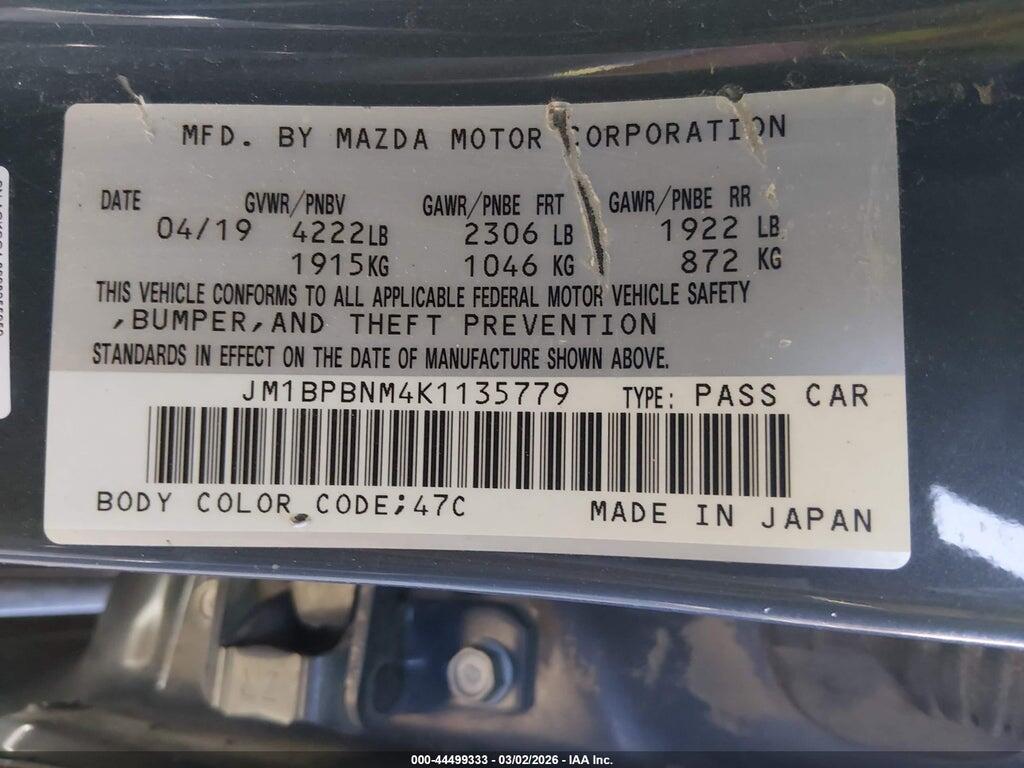 JM1BPBNM4K1135779 2019 MAZDA MAZDA3 photo no. 9