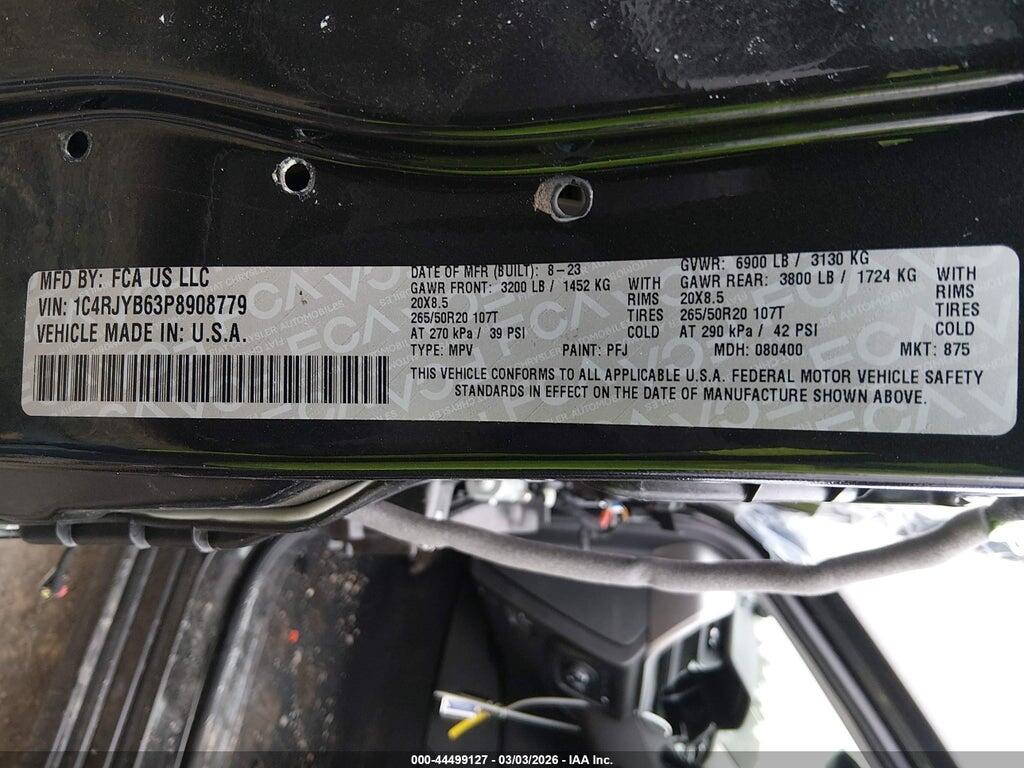 1C4RJYB63P8908779 2023 JEEP GRAND CHEROKEE 4XE photo no. 9