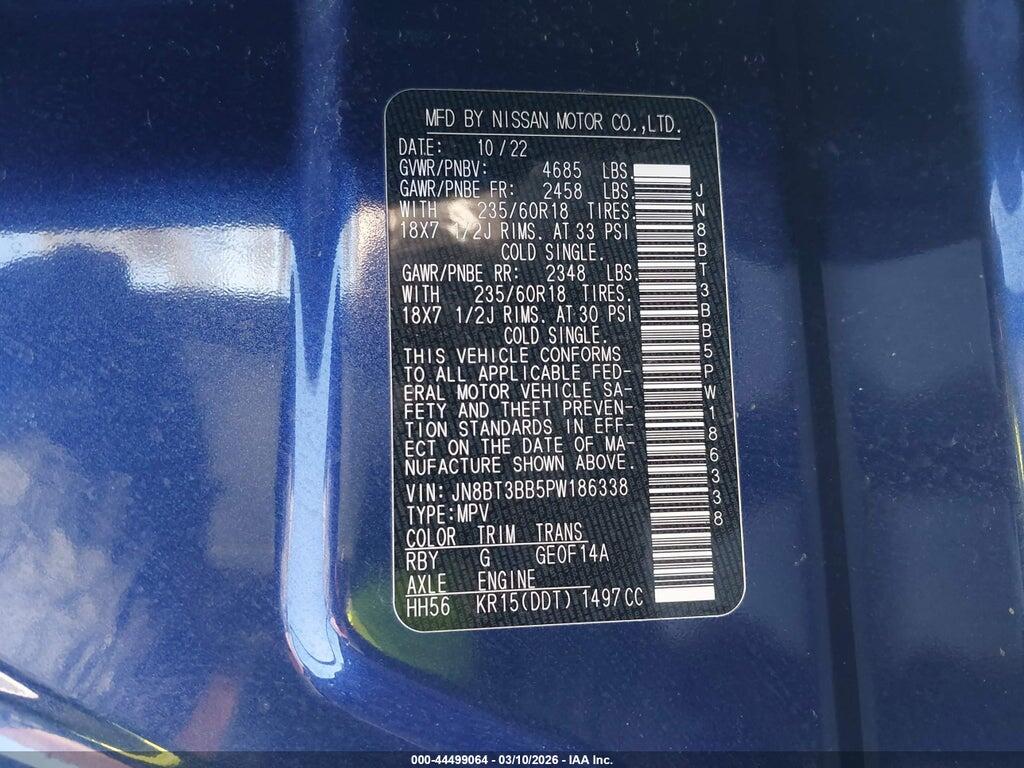 JN8BT3BB5PW186338 2023 NISSAN ROGUE photo no. 9