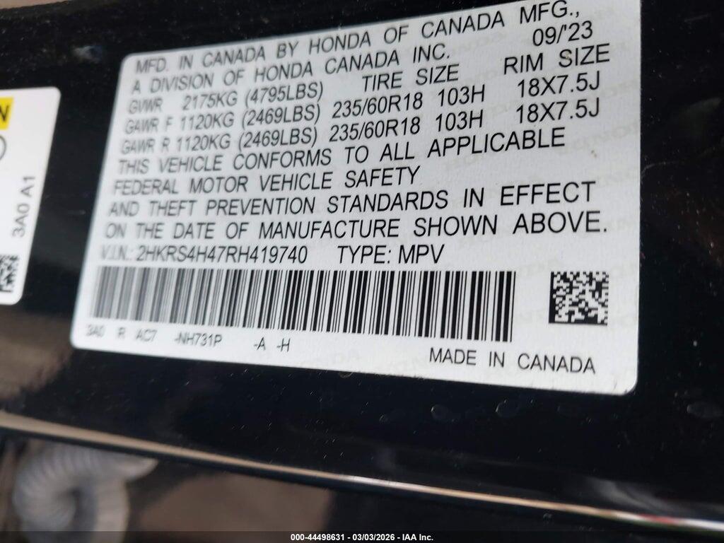 2HKRS4H47RH419740 2024 HONDA CR-V photo no. 9