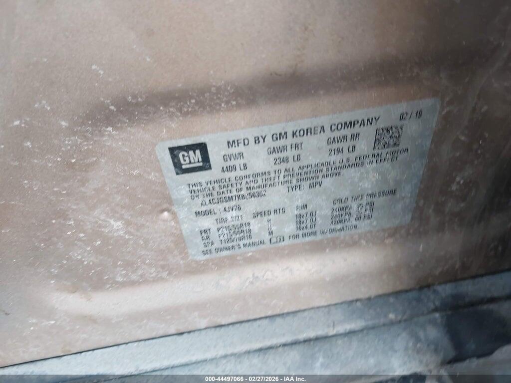 KL4CJGSM7KB856352 2019 BUICK ENCORE photo no. 9