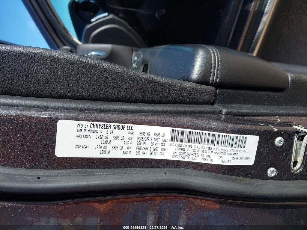 1C4RDJAG7EC552114 2014 DODGE DURANGO photo no. 9