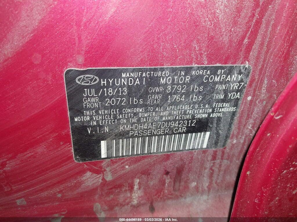 KMHDH4AE7DU942312 2013 HYUNDAI ELANTRA photo no. 9
