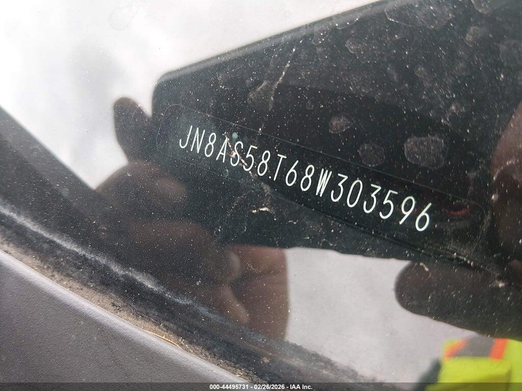 JN8AS58T68W303596 2008 NISSAN ROGUE photo no. 9
