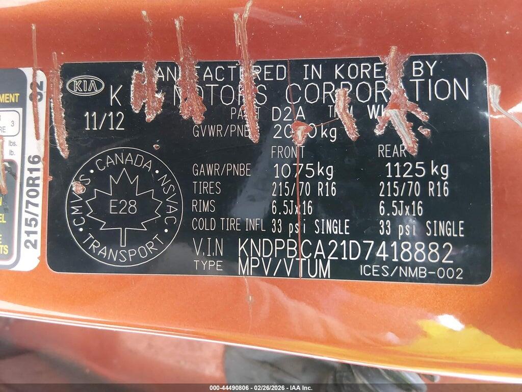 KNDPBCA21D7418882 2013 KIA SPORTAGE photo no. 9