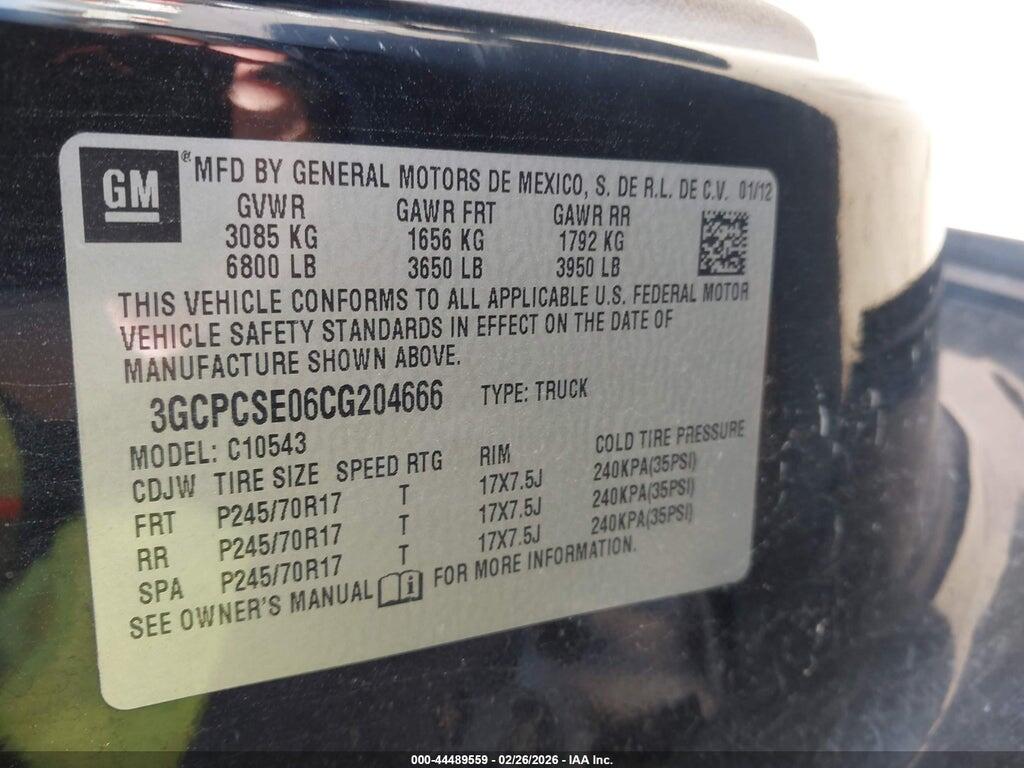 3GCPCSE06CG204666 2012 CHEVROLET SILVERADO 1500 photo no. 9