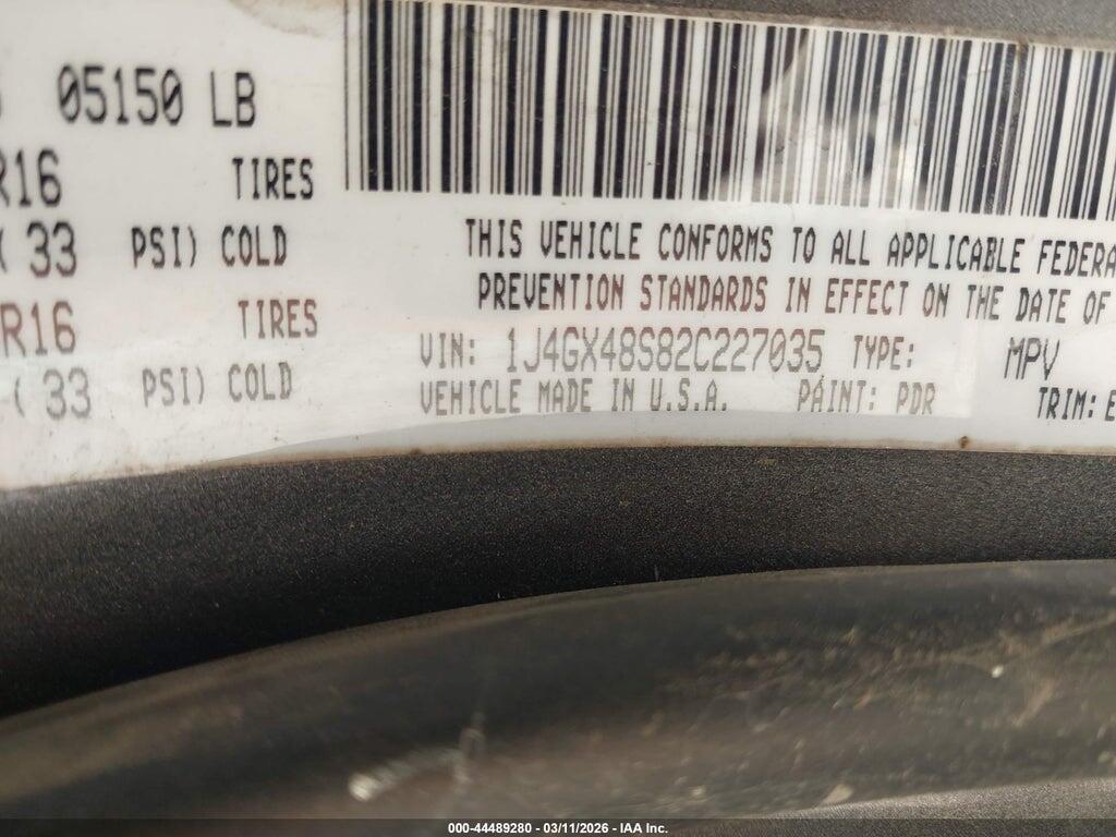 1J4GX48S82C227035 2002 JEEP GRAND CHEROKEE photo no. 9