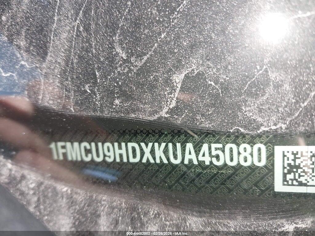 1FMCU9HDXKUA45080 2019 FORD ESCAPE photo no. 9