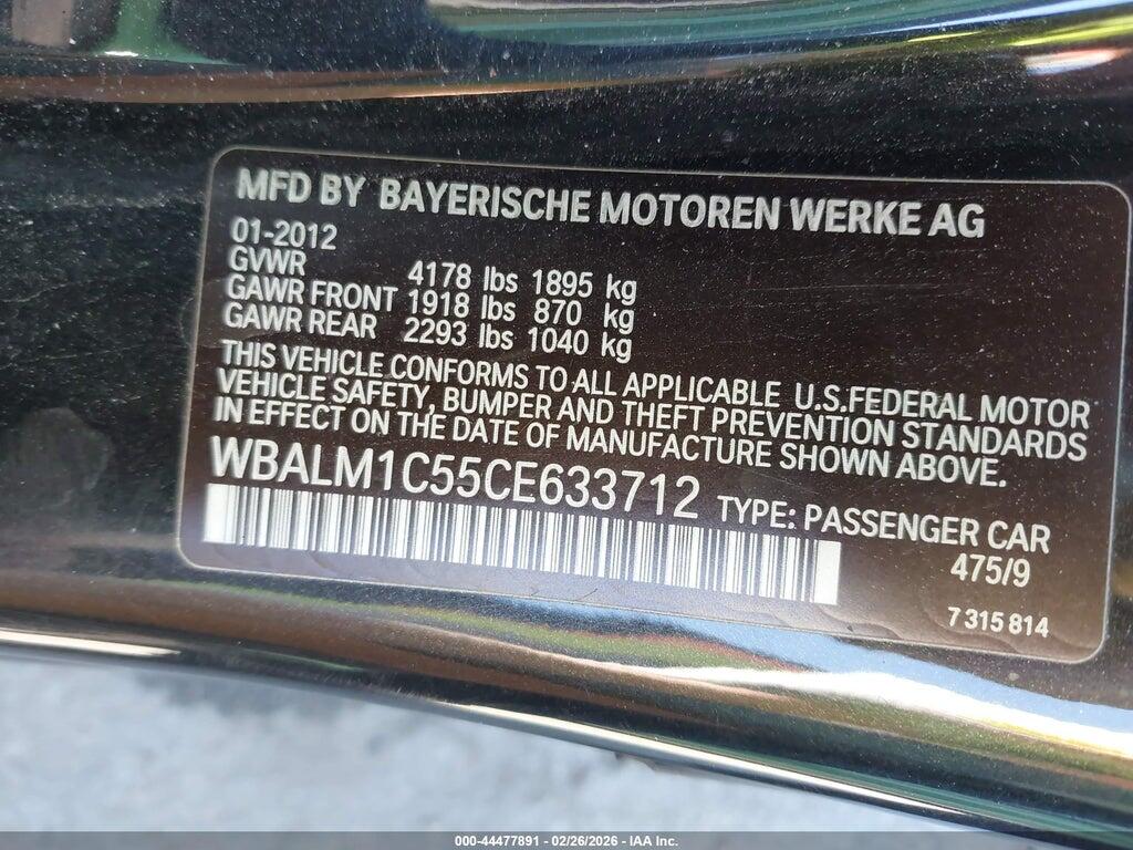 WBALM1C55CE633712 2012 BMW Z4 photo no. 9