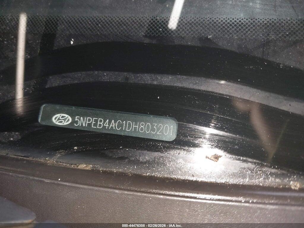 5NPEB4AC1DH803201 2013 HYUNDAI SONATA photo no. 9