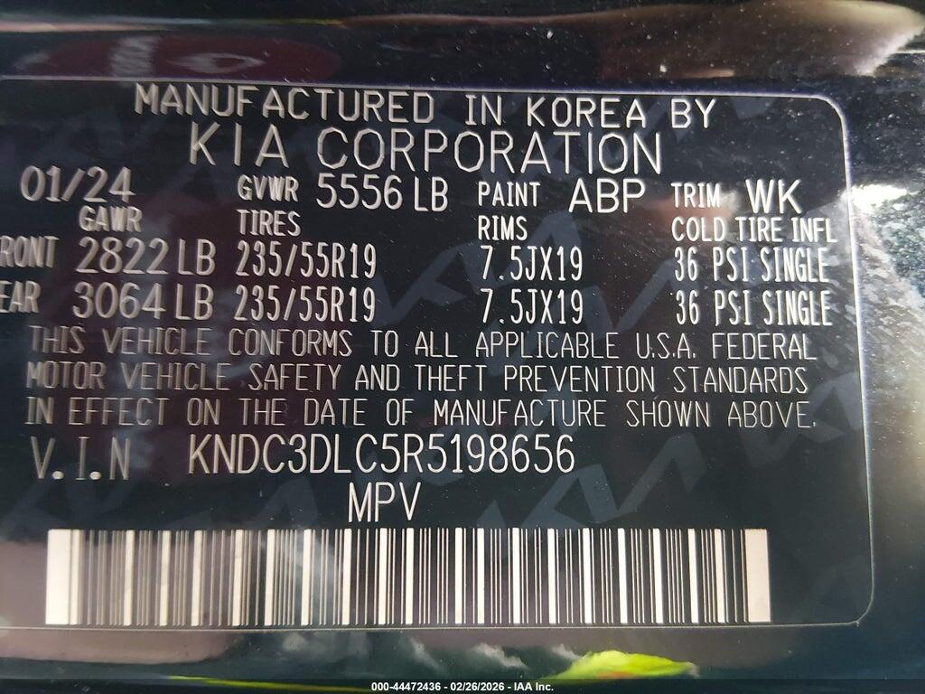 KNDC3DLC5R5198656 2024 KIA EV6 photo no. 9