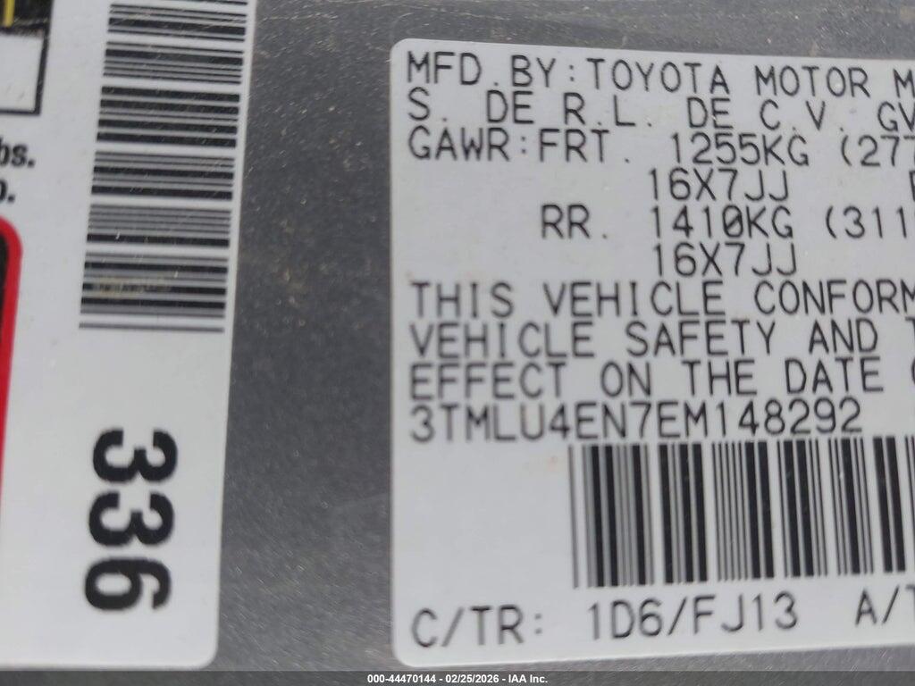 3TMLU4EN7EM148292 2014 TOYOTA TACOMA photo no. 9