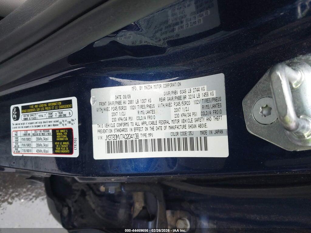 JM3TB3MV7A0204138 2010 MAZDA CX-9 photo no. 9