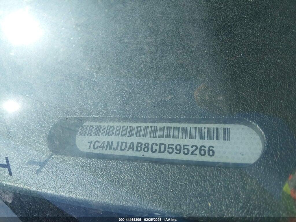 1C4NJDAB8CD595266 2012 JEEP COMPASS photo no. 9