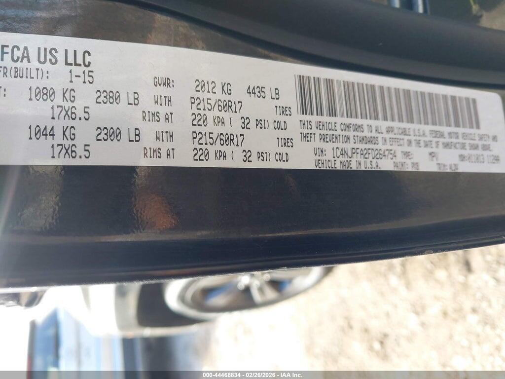 1C4NJPFA2FD264754 2015 JEEP PATRIOT photo no. 9