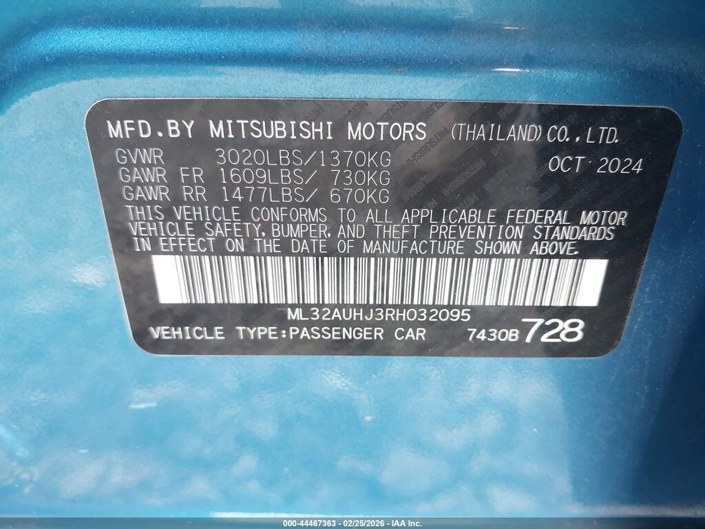 ML32AUHJ3RH032095 2024 MITSUBISHI MIRAGE photo no. 9