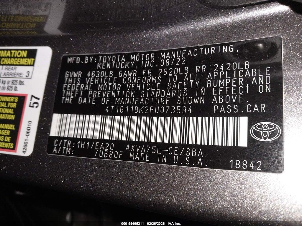4T1G11BK2PU073594 2023 TOYOTA CAMRY photo no. 9
