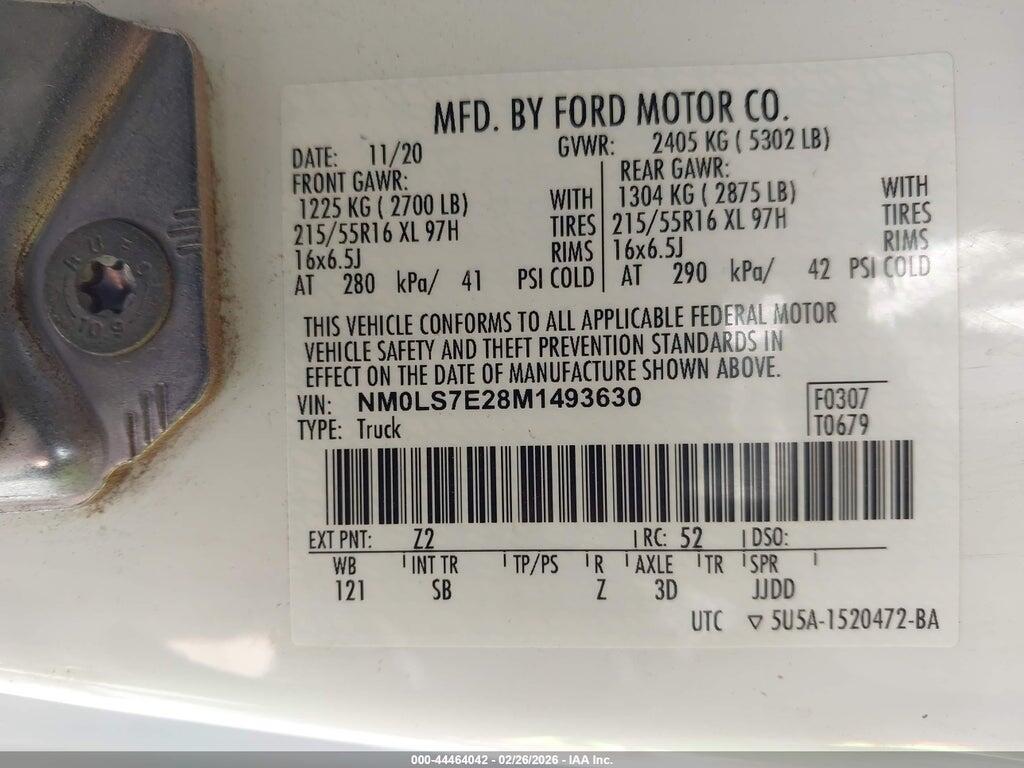NM0LS7E28M1493630 2021 FORD TRANSIT CONNECT photo no. 9