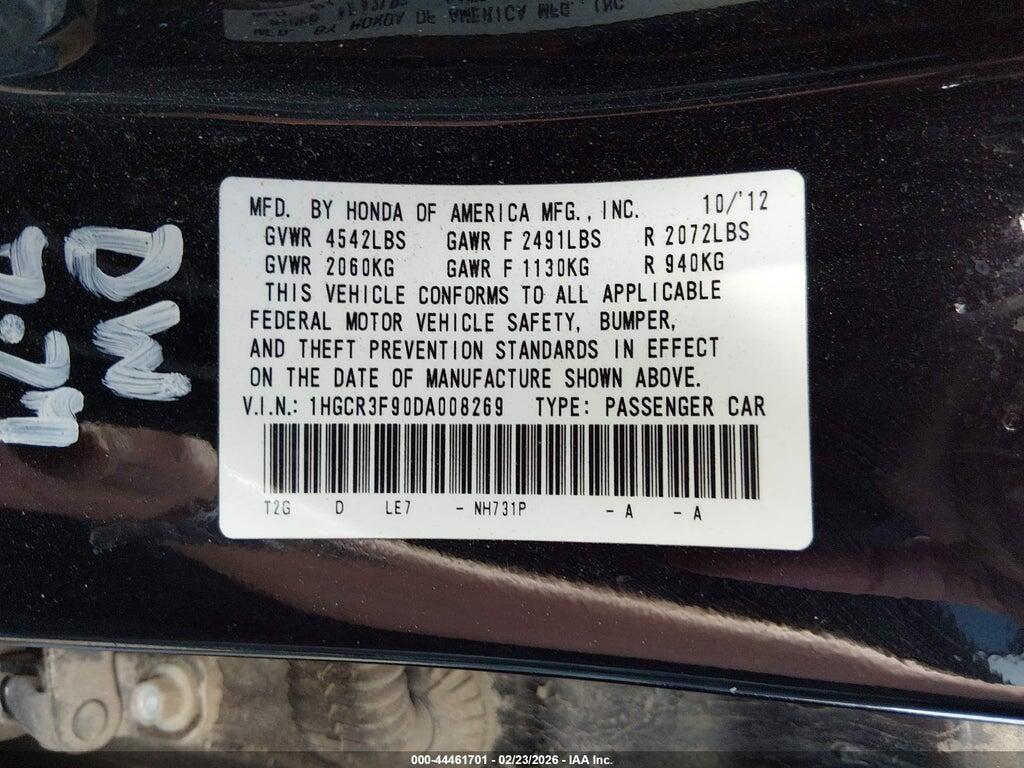 1HGCR3F90DA008269 2013 HONDA ACCORD photo no. 9