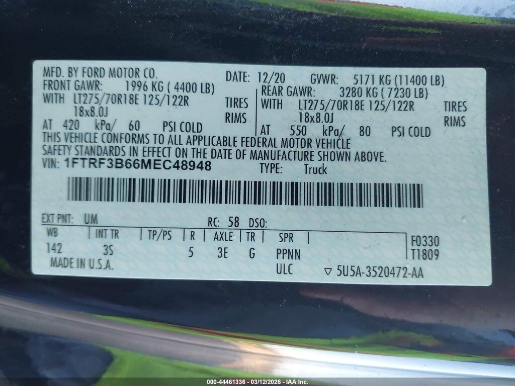 1FTRF3B66MEC48948 2021 FORD F-350 photo no. 8