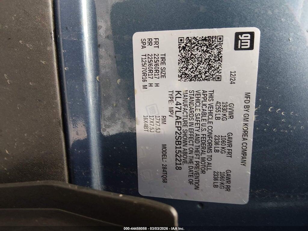KL47LAEP2SB152218 2025 BUICK ENVISTA photo no. 9