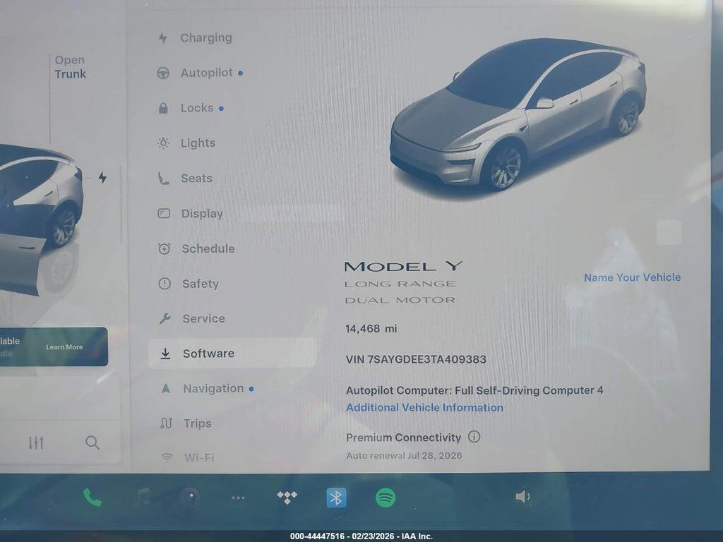 7SAYGDEE3TA409383 2026 TESLA MODEL Y photo no. 7