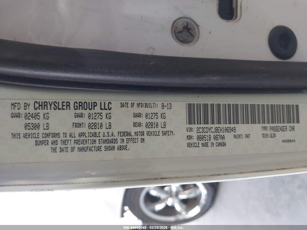 2C3CDYCJ8EH106949 2014 DODGE CHALLENGER photo no. 9
