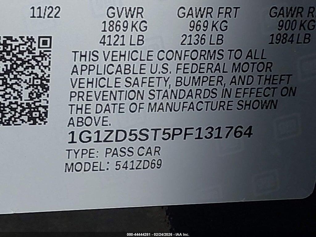 1G1ZD5ST5PF131764 2023 CHEVROLET MALIBU photo no. 9