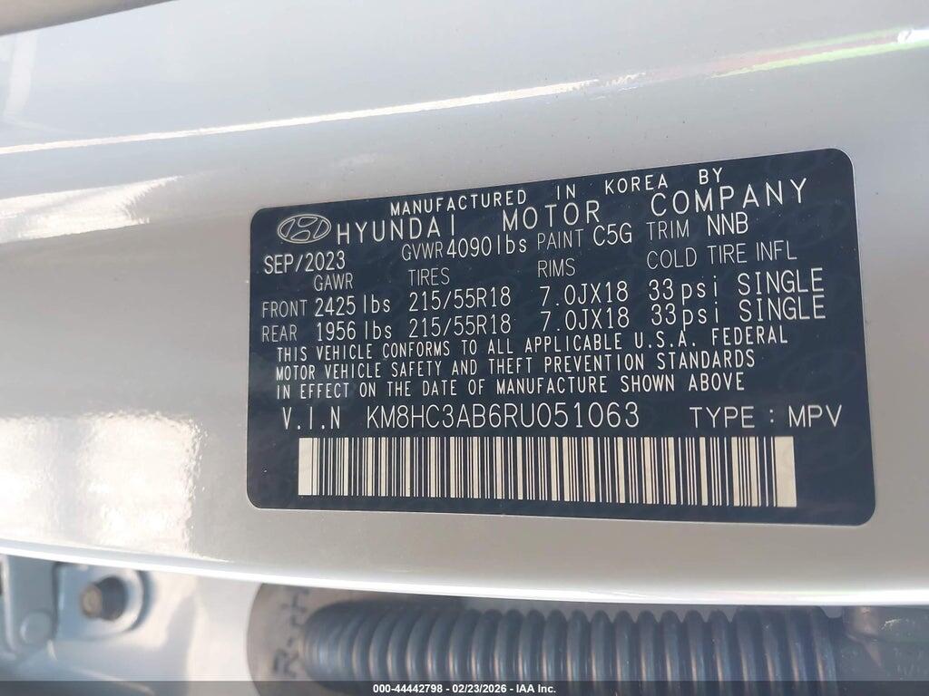 KM8HC3AB6RU051063 2024 HYUNDAI KONA photo no. 9