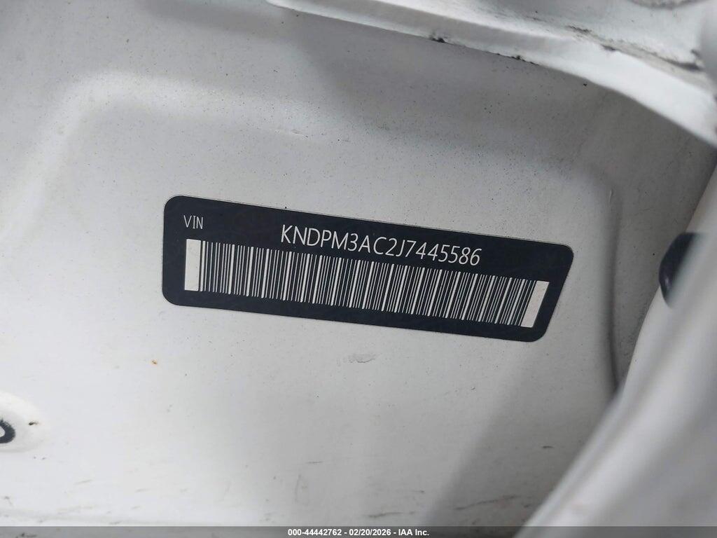 KNDPM3AC2J7445586 2018 KIA SPORTAGE photo no. 9