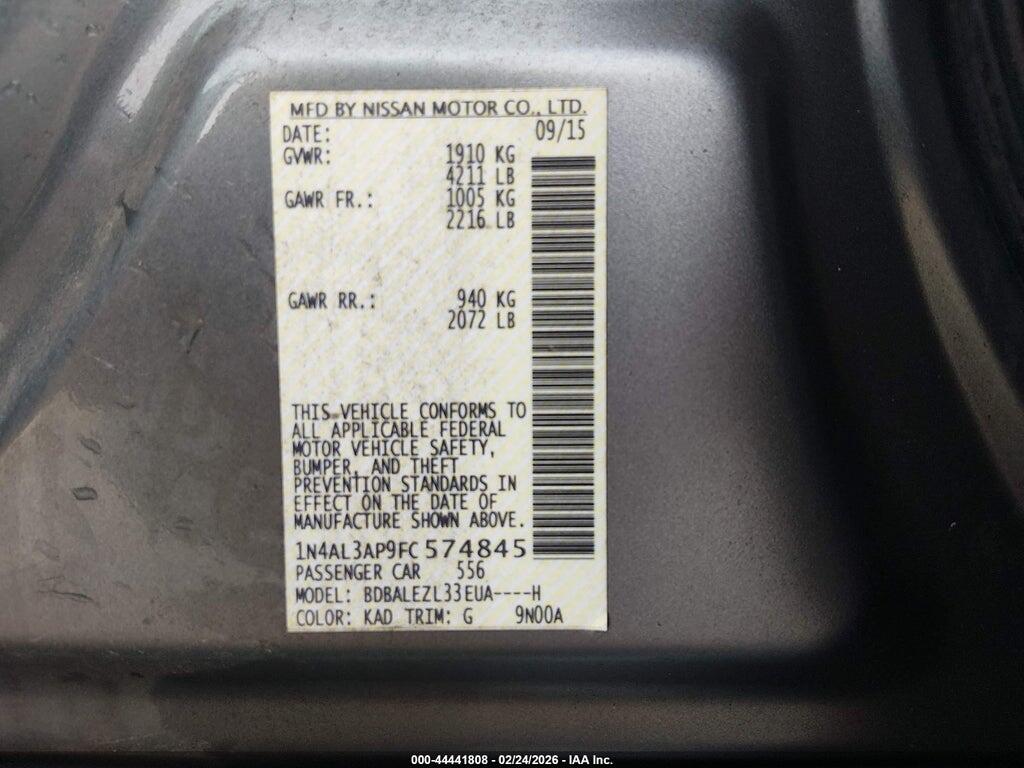 1N4AL3AP9FC574845 2015 NISSAN ALTIMA photo no. 9