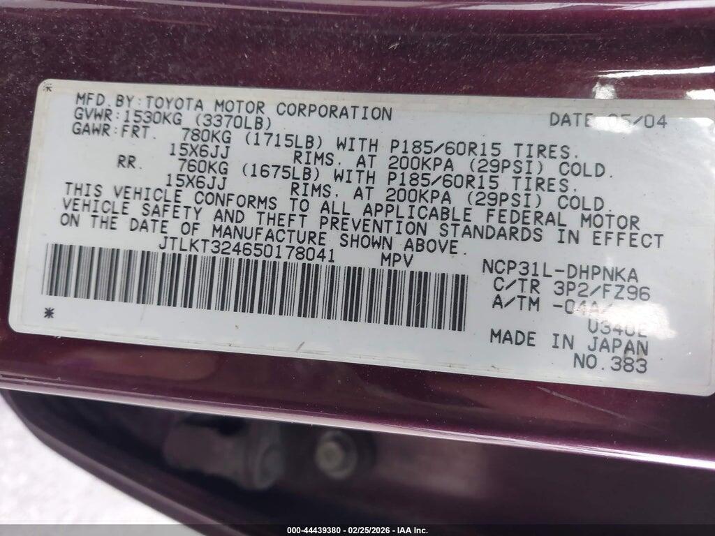 JTLKT324650178041 2005 SCION XB photo no. 9