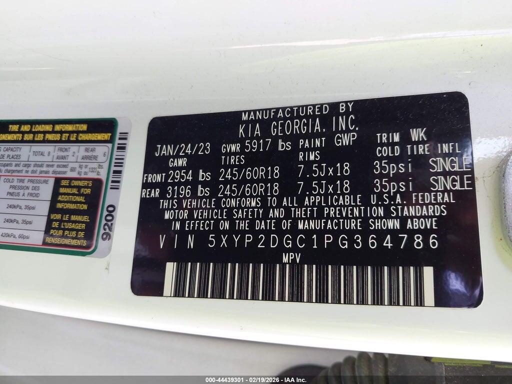 5XYP2DGC1PG364786 2023 KIA TELLURIDE photo no. 9