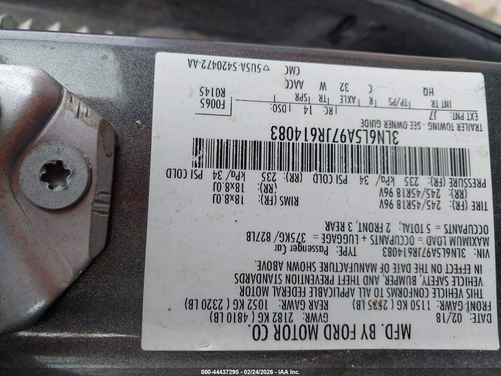 3LN6L5A97JR614083 2018 LINCOLN MKZ photo no. 9