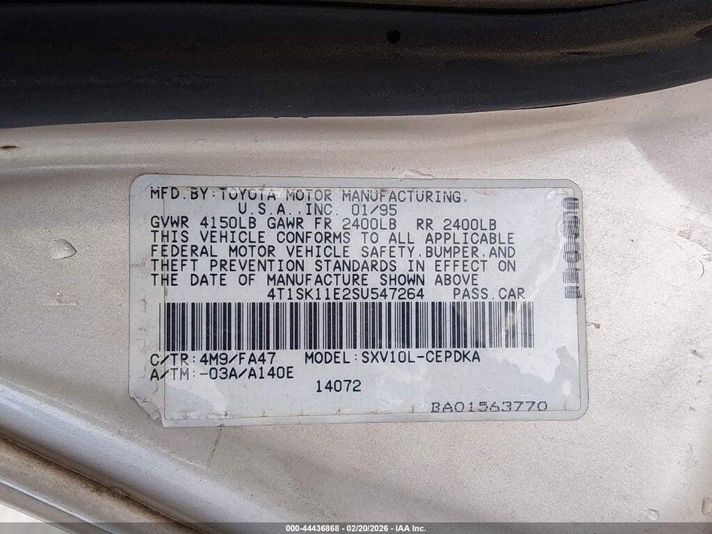 4T1SK11E2SU547264 1995 TOYOTA CAMRY photo no. 9