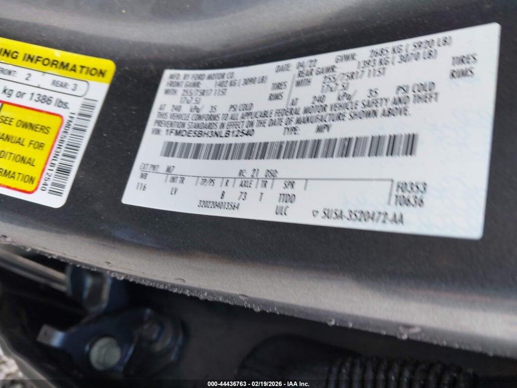 1FMDE5BH3NLB12540 2022 FORD BRONCO photo no. 9