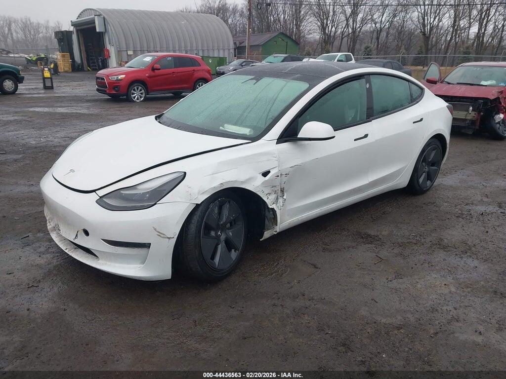 5YJ3E1EB7NF207931 2022 TESLA MODEL 3 photo no. 2