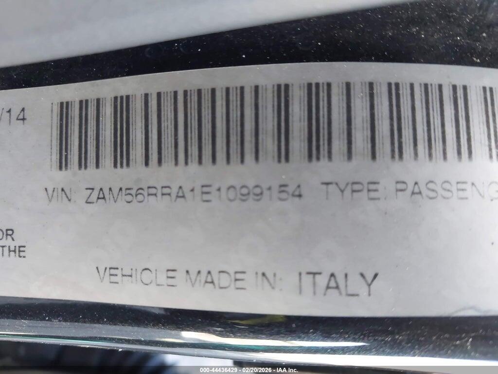 ZAM56RRA1E1099154 2014 MASERATI QUATTROPORTE photo no. 9