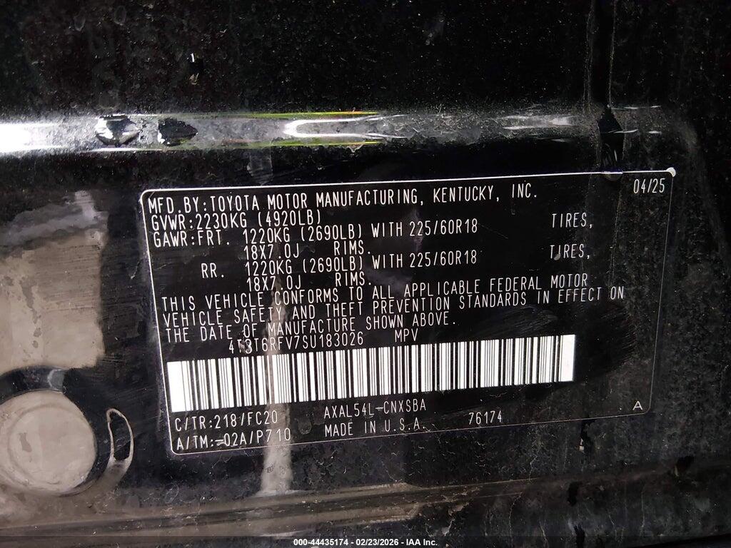 4T3T6RFV7SU183026 2025 TOYOTA RAV4 HYBRID photo no. 9