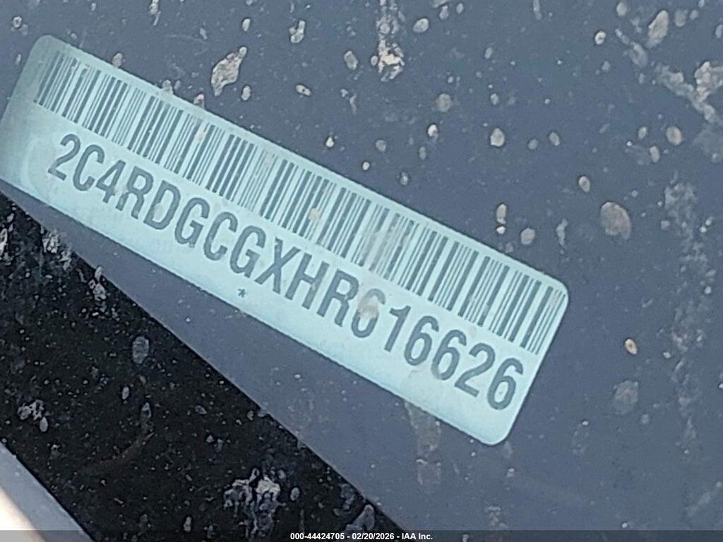 2C4RDGCGXHR616626 2017 DODGE GRAND CARAVAN photo no. 9