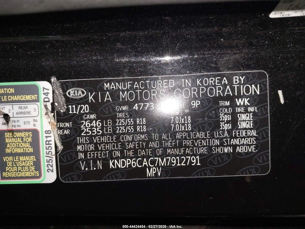 KNDP6CAC7M7912791 2021 KIA SPORTAGE photo no. 9